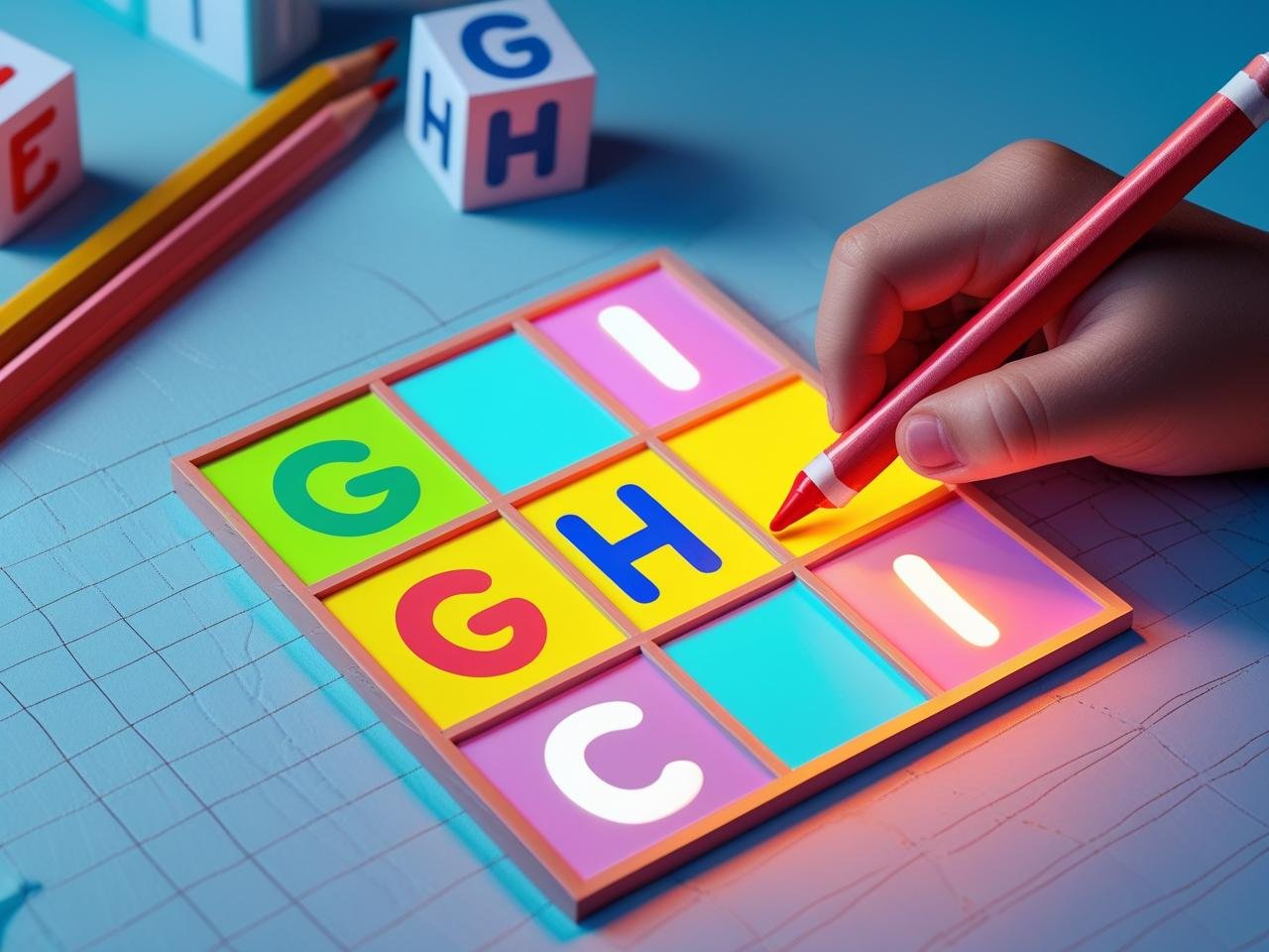 Capital Letters Sudoku G-I (3 Blanks)