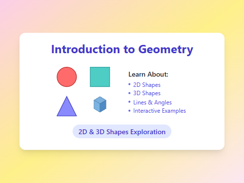 Introduction to Geometry