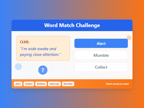 Word Match Challenge