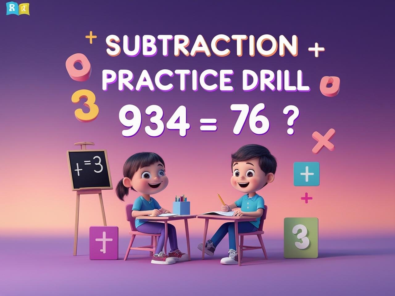 Subtraction Within 1000 Drill 2
