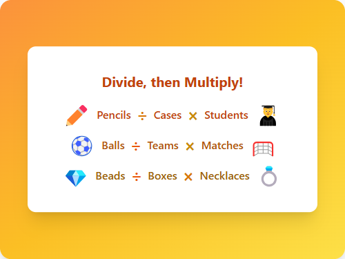Multi-Step Math: Division & Multiplication