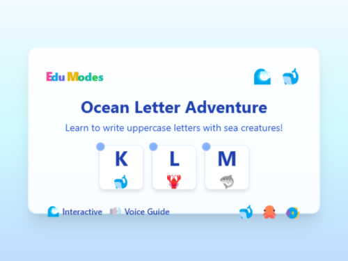 Letter Tracing Adventure: Ocean Friends (K-T)