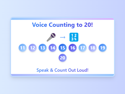Voice Counting Practice 11-20