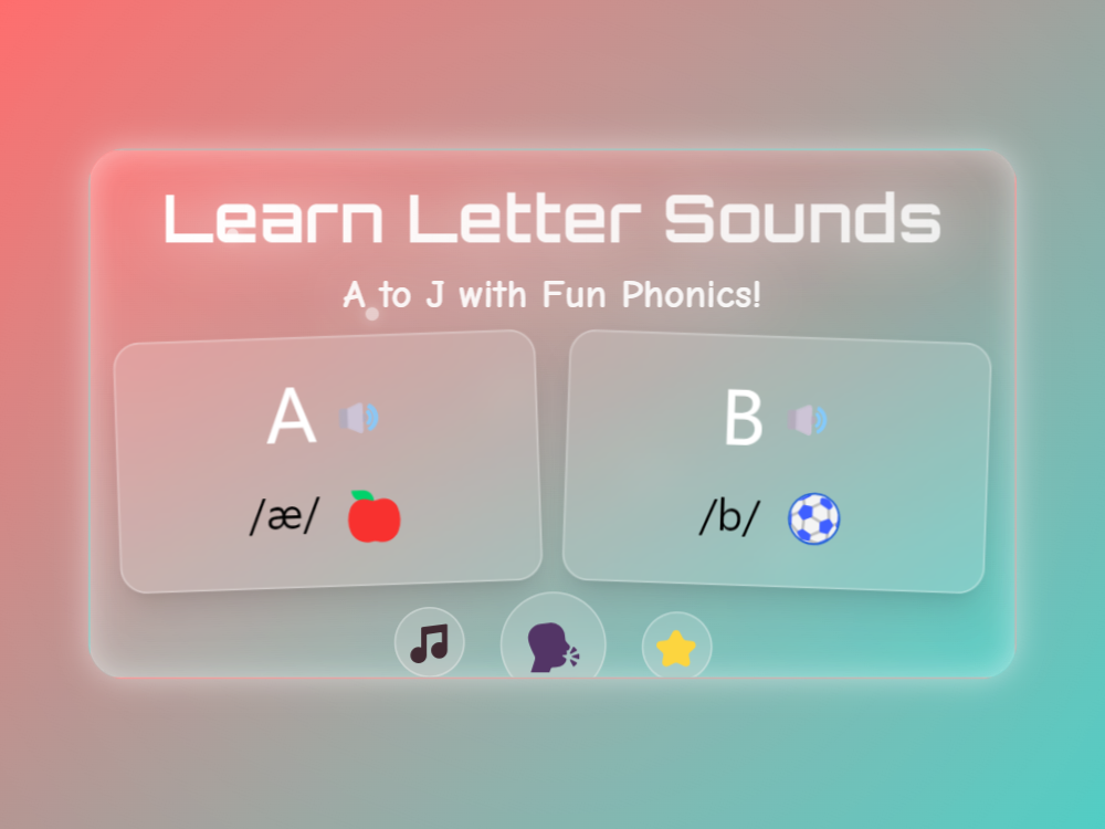 Learn Letter Sounds: A to J - Fun Phonics Practice for Preschoolers