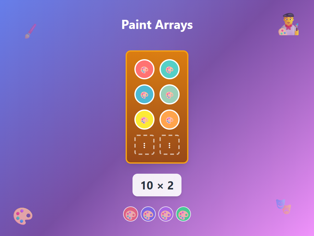 Art Class Paint Arrays