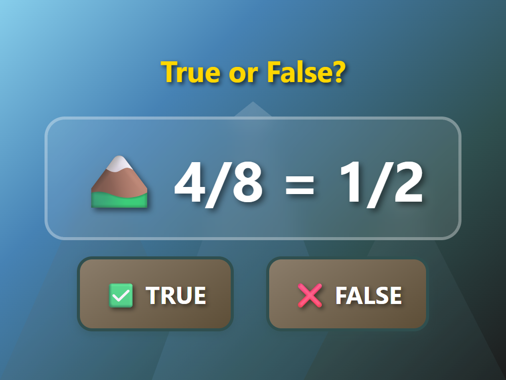 Four Eighths Equal