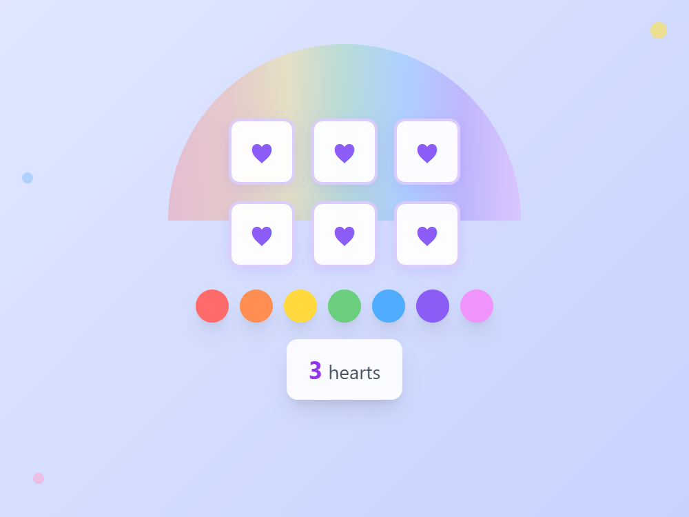 Rainbow Hearts Three