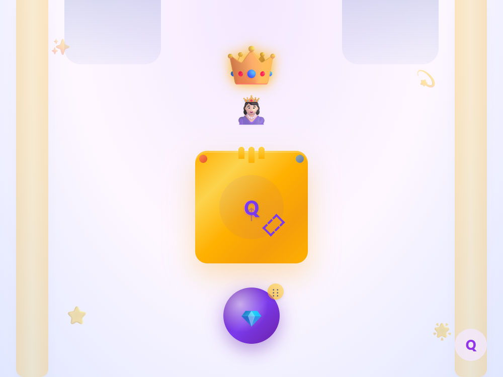 Queen Crown Jewel Q