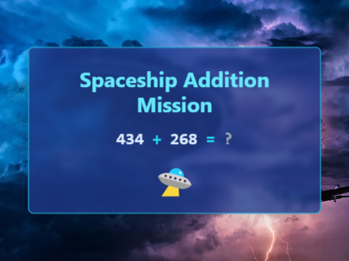 Spaceship Addition Mission With Carry