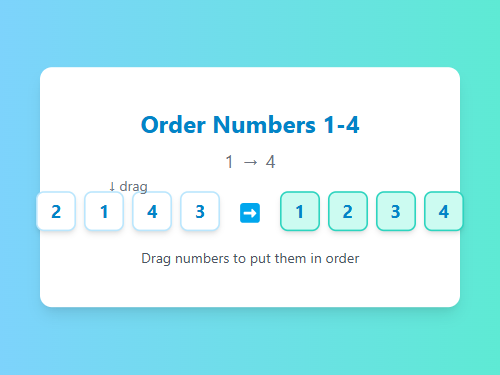 Order Numbers 1-4