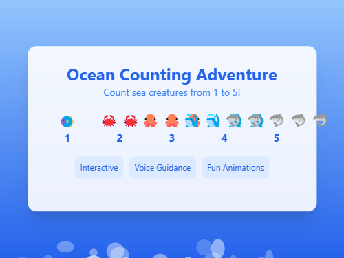 Ocean Counting Adventure 1-5