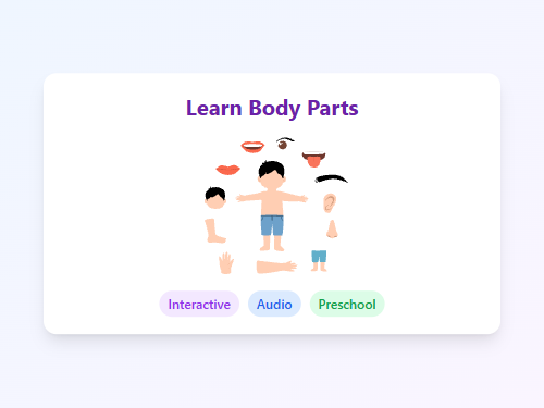 Learn Body Parts - Lesson
