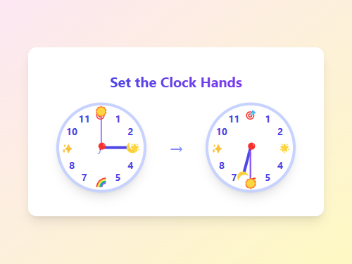 Set Clock Times with Hands