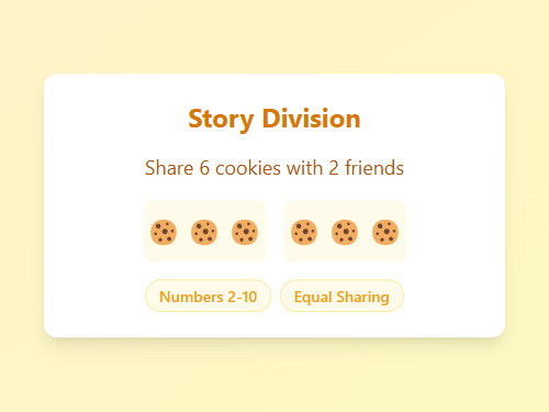 Share and Divide Story Problems