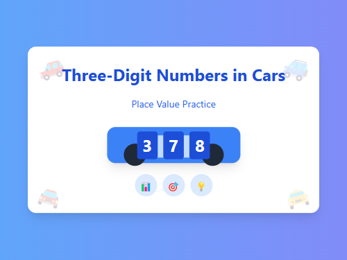 Three-Digit Numbers in Cars