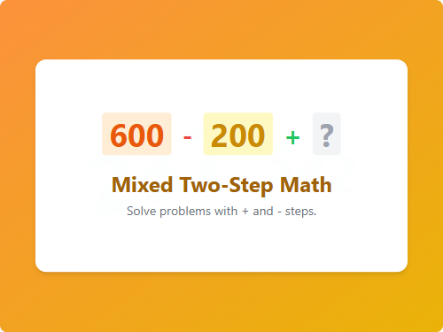 Mixed Two-Step Problems Set 6