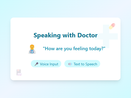 Speaking with Doctor at Hospital