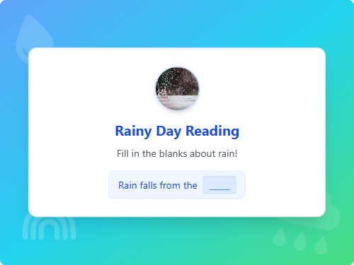 Rainy Day Reading Blanks