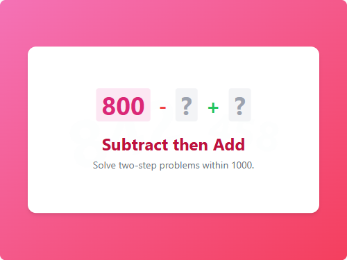 Two-Step Math Challenge