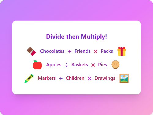 Multi-Step: Division & Multiplication (Set 6)