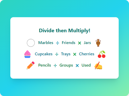 Multi-Step Problems: Division & Multiplication (Set 5)