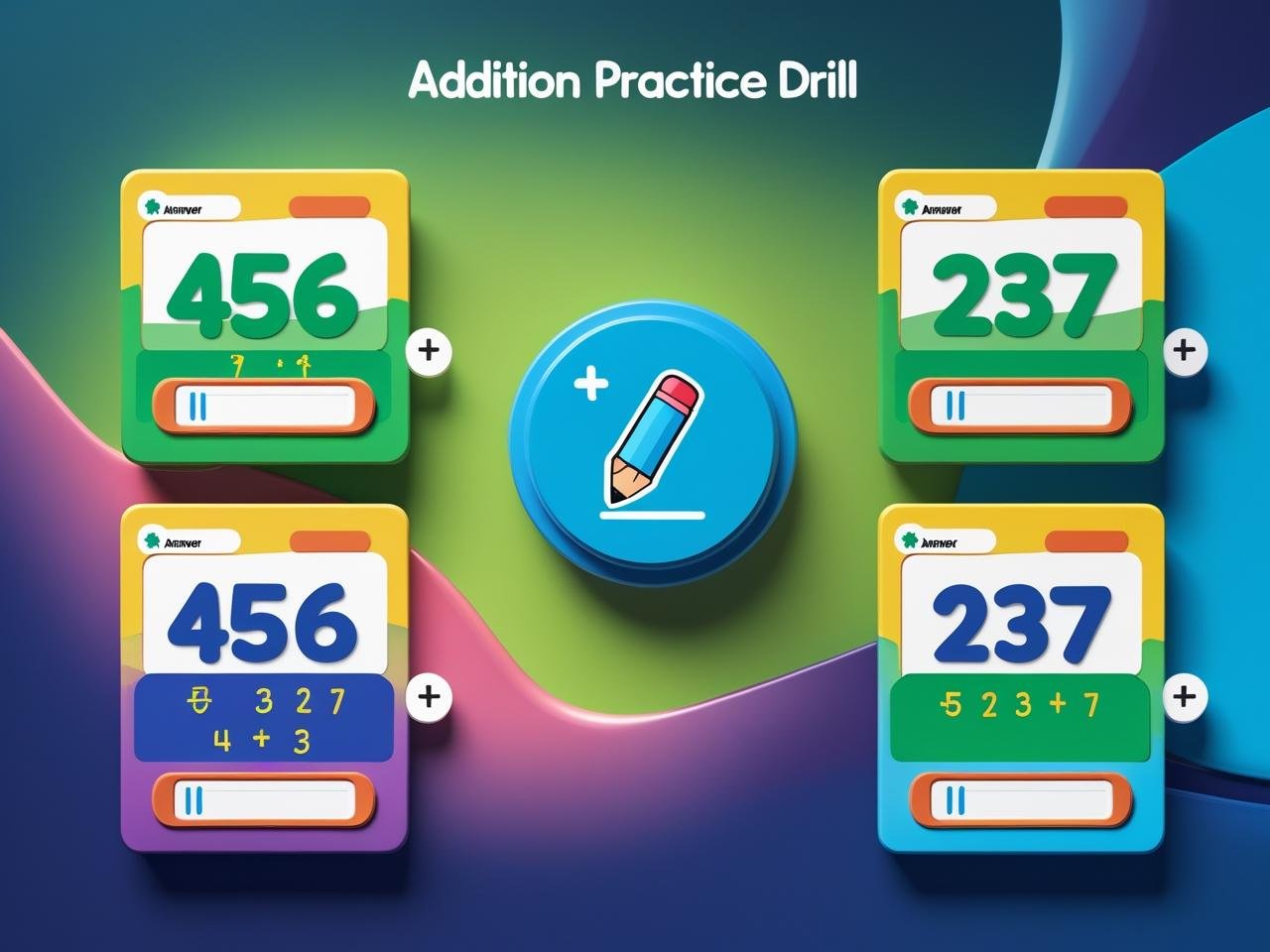 Addition Drill: Within Thousand Set3