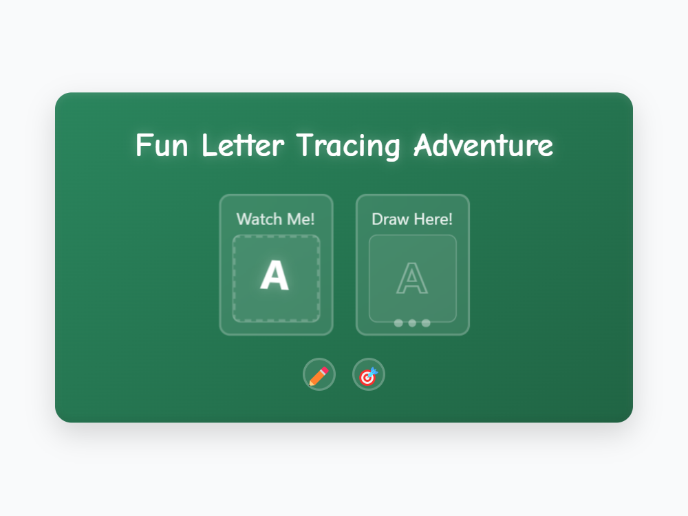 Interactive Letter Tracing Fun