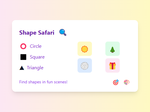 Shape Safari: Find Basic Shapes